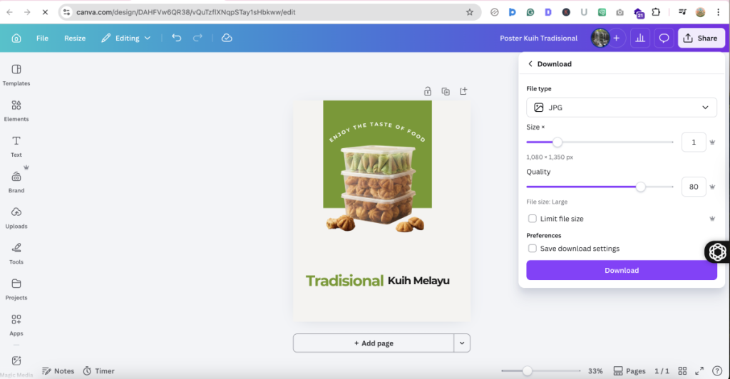 cara jual template Canva