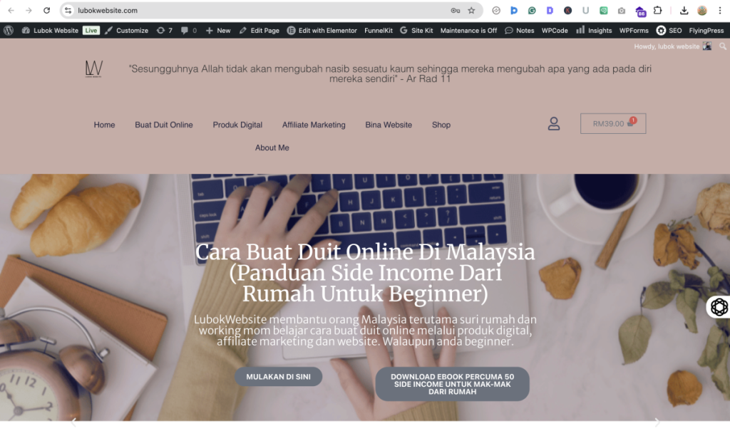 cara buat website sendiri
