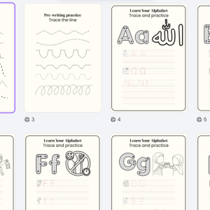 SmartKids ABC Tracing & Writing Kit (3–6 Tahun) + Aktiviti Islamik