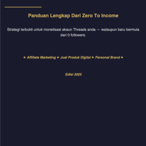 Jana Duit Dengan Threads — Panduan Lengkap Dari Zero To Income
